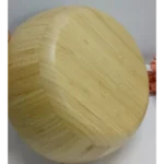 Wooden Dough Kneading Basin & Round Salad Bowl 6 round wooden basin