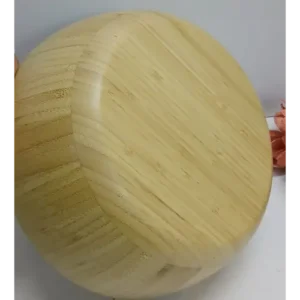 round wooden basin