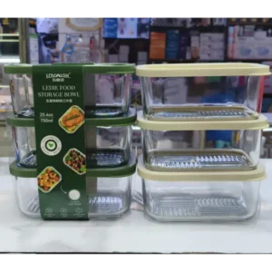 stackable glass containers