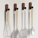 Thick Wooden Wall Hooks 3 thick wooden hooks
