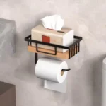 Metallic Tissue Holder & Wipes Storage Rack 2 Metallic Tissue Holder