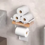 Metallic Tissue Holder & Wipes Storage Rack 5 tissue holder with wipes storage