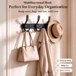 Black Stainless Steel Wall-Mounted Hook Rack 5 wall hooks Nairobi