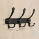 Black Stainless Steel Wall-Mounted Hook Rack 4 wall mounted hook rack Kenya