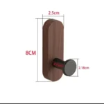 Thick Wooden Wall Hooks 5 wooden coat hooks