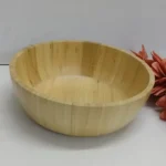 Wooden Dough Kneading Basin & Round Salad Bowl 2 Round Salad Bowl