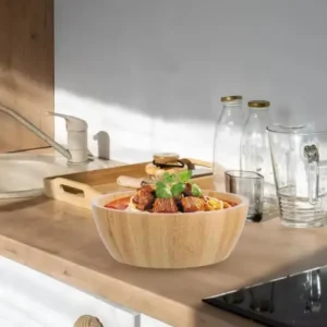 wooden salad bowl